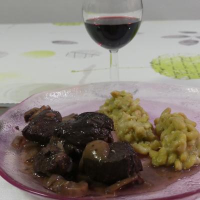 Bourguignon au vin rouge