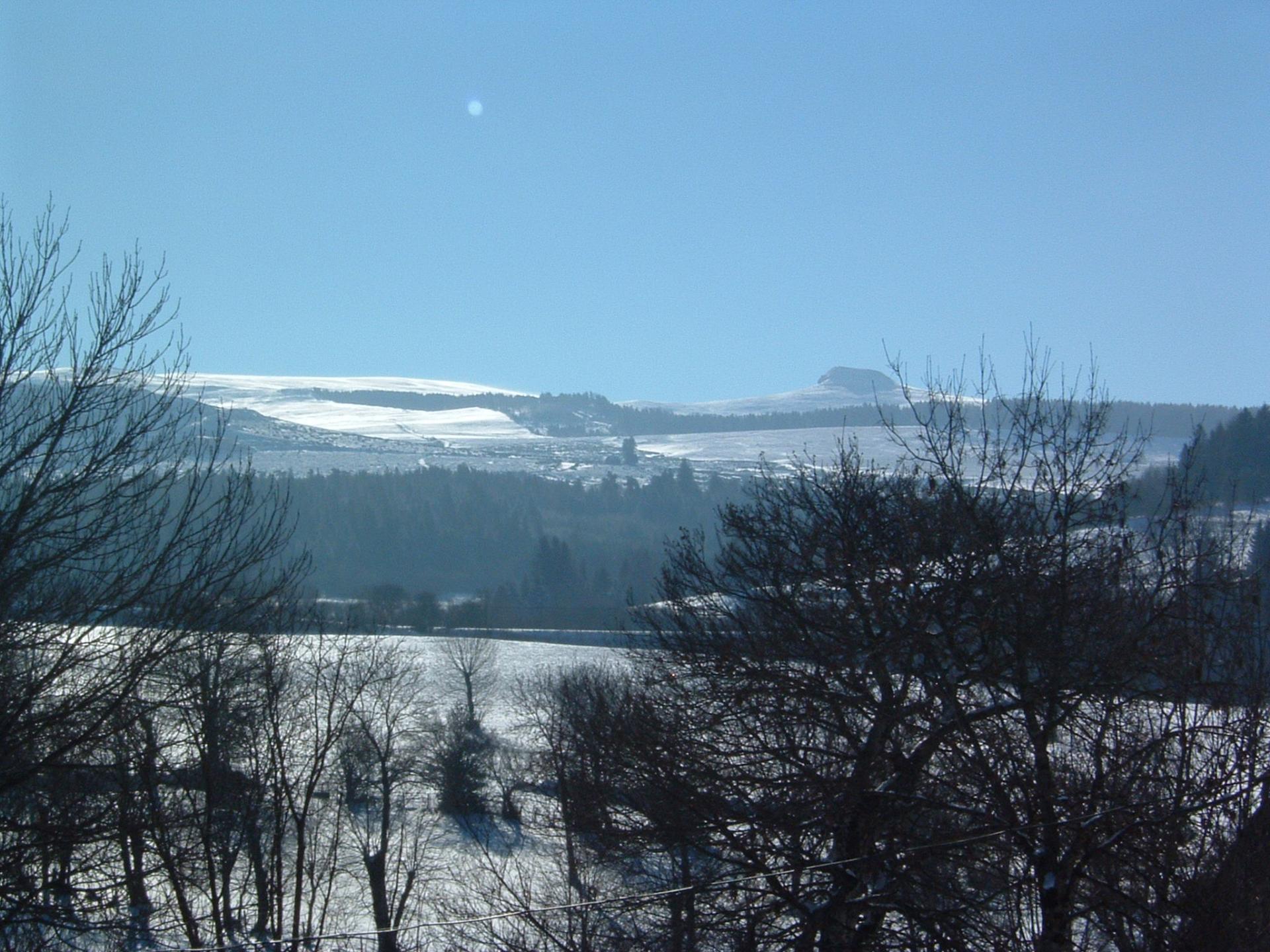 Paysage  de neige vu du village